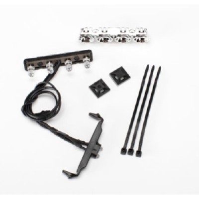 [�˾���ũ] AX7287 [Traxxas] AX7287 LED lightbar, roof (chrome)/ light harness (4 clear, 2 red)/ wire tie mount (2)/ wire tie (3) (requires power supply 7286)