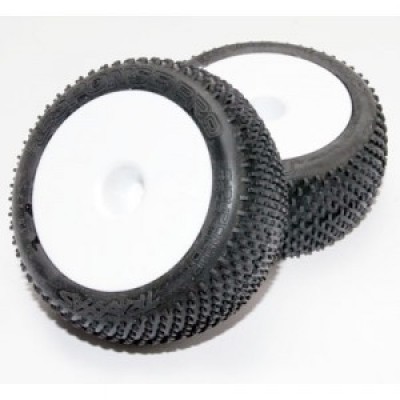 [�˾���ũ] AX7175 [Traxxas] AX7175 Tires & wheels assembled glued (white dished 2.2'''' wheels Response Pro 2.2'''' tires foam inserts) (2)