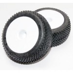 [Traxxas] AX7175 Tires & wheels assembled glued (white dished 2.2