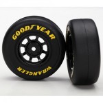 [Traxxas] AX7378 Tires and wheels assembled glued (8-spoke wheels black 1.9 Goodyear Wrangler tires) (2)