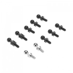 [Traxxas] AX7540X Pivot Balls Black (6) Silver (2) Black Long (2)