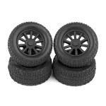[TEAM ASSOCIATED] SC28 Wheels and Tires, mounted