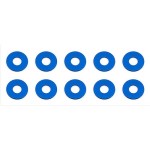 [TEAM ASSOCIATED] AA31385 Bulkhead Washers, 7.8x1.0 mm, blue aluminum