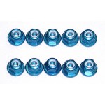 [TEAM ASSOCIATED] AA25392 FT 3mm (M3) Locknut blue aluminum
