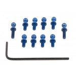 [TEAM ASSOCIATED] AA21241 FT Ballstuds blue aluminum