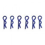 [TEAM ASSOCIATED] AA1736 FT Body Clips metallic blue. Short.