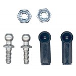 [TEAM ASSOCIATED] AA6273 Long Ballstud .17 ball male 4-40 thread