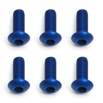 [TEAM ASSOCIATED] AA8552 FT M3X8 BHCS Blue Aluminum