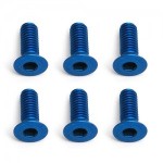 [TEAM ASSOCIATED] AA8553 FT M3X8 FHCS Blue Aluminum