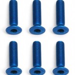 [TEAM ASSOCIATED] AA8556 FT M3X12 FHCS Blue Aluminum