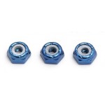 [TEAM ASSOCIATED] AA3438 8-32 Blue Aluminum Low Profile Locknut