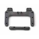 [TEAM ASSOCIATED] AA9565 B4 FT Rear Chassis Brace Front Hinge Pin Brace carbon