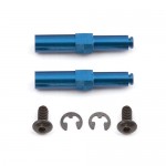 [TEAM ASSOCIATED] AA1585 B4 FT Center Drilled Axle blue aluminum