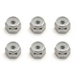 [TEAM ASSOCIATED] AA9834 8-32 Aluminum Locknut silver
