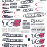 [TEAM ASSOCIATED] AA31295 TC5 Sticker Sheet