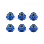 [TEAM ASSOCIATED] AA31551 FT M4 Flange Locknut blue aluminum