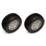 [TEAM ASSOCIATED] AA91105 KMC HEX Wheel / Tire silver (hex)