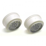 [TEAM ASSOCIATED] AA9806 SC10 KMC Rear Wheel silver (non-hex)
