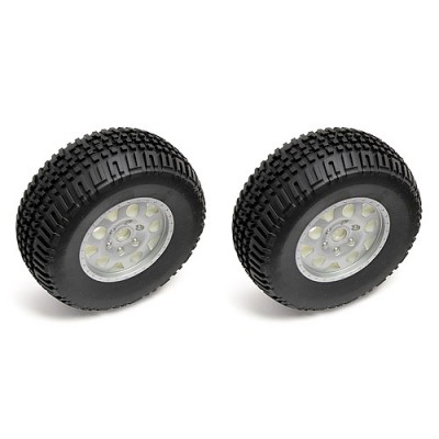 [˾ũ] AA9810 [TEAM ASSOCIATED] AA9810 SC10 Front Tire/Wheel combo silver (non-hex)