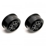[TEAM ASSOCIATED] AA9807 SC10 KMC Front Wheel black (non-hex)