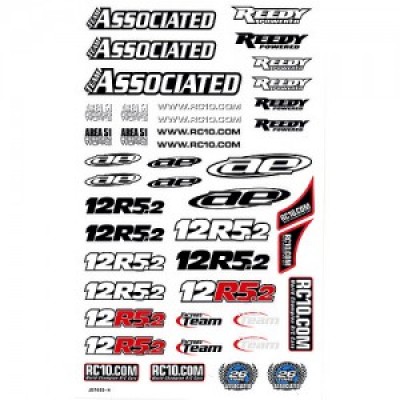 [�˾���ũ] AA4710 [TEAM ASSOCIATED] AA4710 RC12R5.2 Decal Sheet