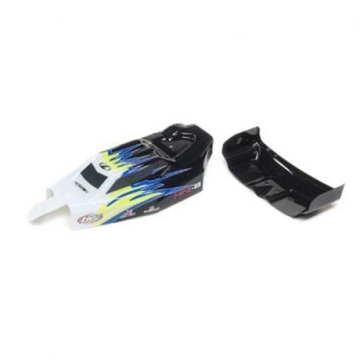 [�˾���ũ] LOS210020 [TEAM LOSI] Body & Wing, Black/White: Mini-B