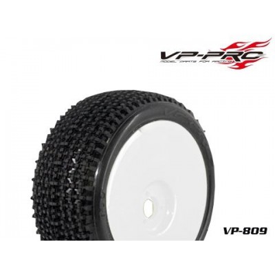 [˾ũ] VP809G-RW-UF [VP PRO RACING] (1:8  Ÿ̾  )̵ Blade Evo 1/8 Buggy Rubber Tyre[Preglued][White Dish Rim]Soft Flexx Ѻ 2