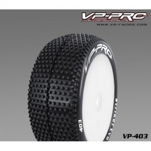 [VP PRO RACING] (1:10 ����� Ÿ�̾� ��) Super Flexx Striker Evo 1/10 4WD Elec. Offroad Buggy Rear Rubber Tyre Unglued [Durango White dish rim] �Ѻ��� 2�� ����