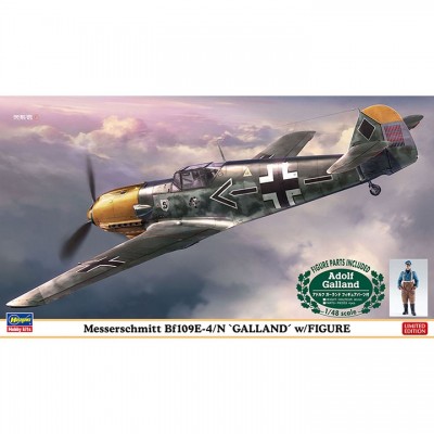[�˾���ũ] BH07500 [Hasegawa] BH07500 1/48 Messerschmitt BF109E-4/N Galland w/Figure