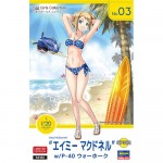 [Hasegawa] BH52182 Egg Girls Collection No.03 Amy McDonnell w/ P-40 WARHAWK