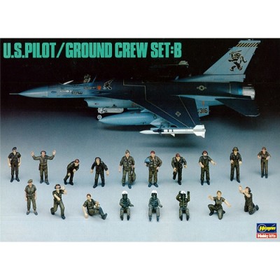 [˾ũ] BH36005 [Hasegawa] BH36005 X48-5 1/48 US Pilot/Ground Crew Set B