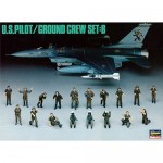 [Hasegawa] BH36005 X48-5 1/48 US Pilot/Ground Crew Set B