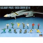 [Hasegawa] BH36006 X48-6 1/48 US Navy pilot deck crew A