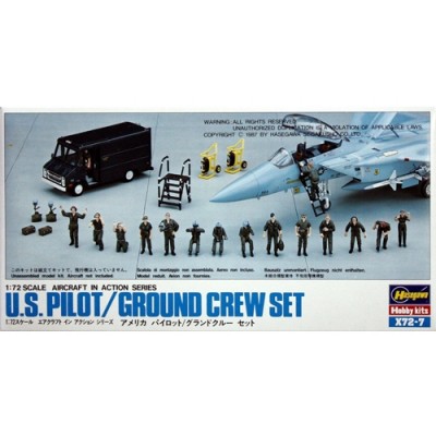 [�˾���ũ] BH35007 [Hasegawa] BH35007 X72-7 1/72 US Pilot/Ground Crew Set