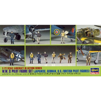 [�˾���ũ] BH35008 [Hasegawa] BH35008 X72-8 1/72 WWII Pilot Figure set
