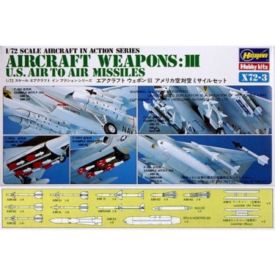[�˾���ũ] BH35003 [Hasegawa] BH35003 X72-3 1/72 US Aircraft Weapons III - U. S. Air to air missiles