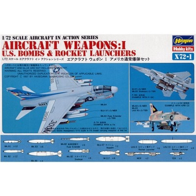 [�˾���ũ] BH35001 [Hasegawa] BH35001 X72-1 1/72 US Aircraft Weapons I Bombs Rockets