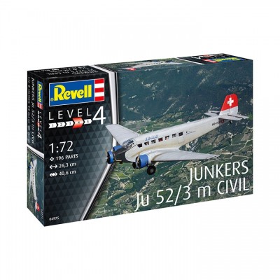 [�˾���ũ] BV4975 [Revell Gmbh] BV4975 1/72 Junkers Ju52/3m Civil