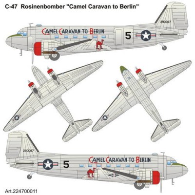 [˾ũ] BS224700011 [ArsenalM] BS224700011 1/87 C-47 Camel-Caravan-to-Berlin Rosinenbomber
