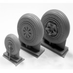 [True Details] ESTD48204 1/48 F-22 Raptor Wheel Set