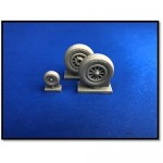 [True Details] ESTDP48209 1/48 P-51D Mustang Wheels