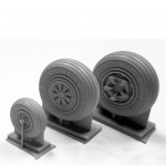[True Details] ESTD72204 1/72 F-22 Raptor Wheel Set