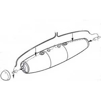 [˾ũ] ESTD48521 [True Details] ESTD48521 1/48 Mk.77 Model 2 Napalm Bombs