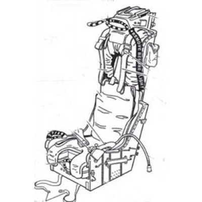 [˾ũ] ESTD48422 [True Details] ESTD48422 1/48 MB Mk.F-5A Ejection Seats. for F-8 Crusader