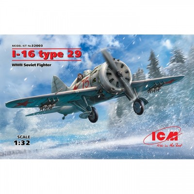 [�˾���ũ] BICM32003 [ICM] BICM32003 1/32 I-16 Type 29, WWII Soviet Fighter