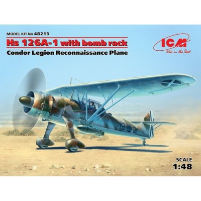 [˾ũ] BICM48213 [ICM] BICM48213 1/48 Hs126A-1 with bomb rack, Condor Legion Reconnaissance Plane