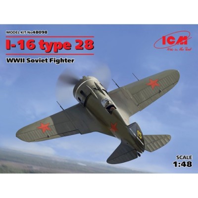 [˾ũ] BICM48098 [ICM] BICM48098 1/48 I-16 type 28, WWII Soviet Fighter