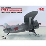 [ICM] BICM48096 1/48 I-153, WWII Soviet Biplane Fighter (winter version)