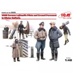 [ICM] BICM48086 1/48 WWII German Luftwaffe Pilots and Ground Personnel in Winter Uniform