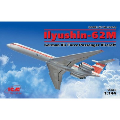 [�˾���ũ] BICM14406 [ICM] BICM14406 1/144 Ilyushin IL-62M, German Air Force Passenger Aircraft
